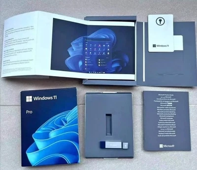 Microsoft Windows 11 Pro Profesional 64bit Kit Llave y Medios USB Caja Sellada Foto 1 de 3