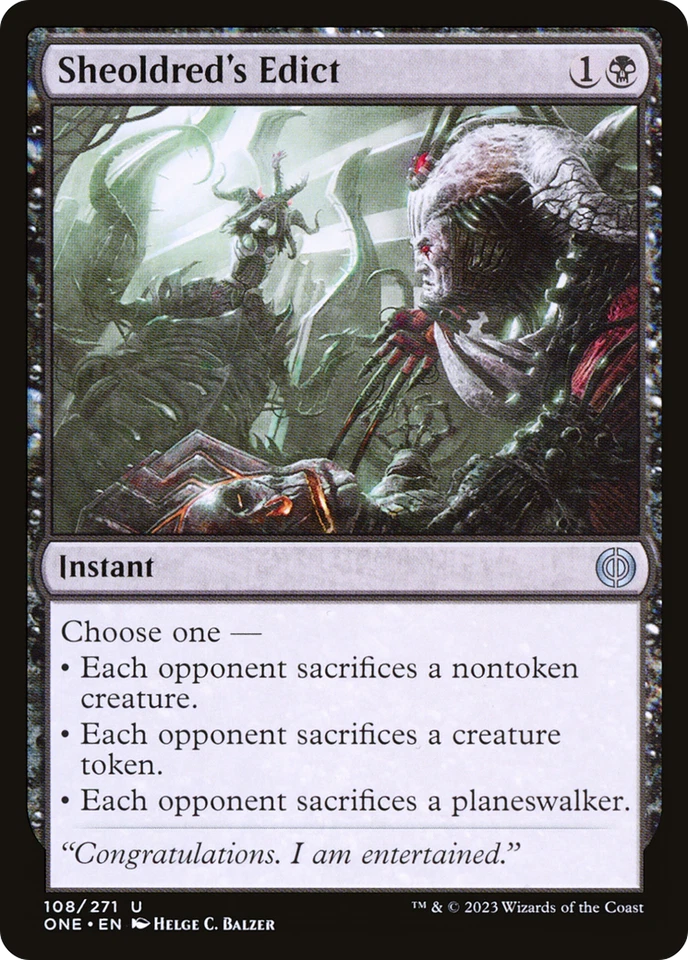 Sheoldred's Edict - 108 - Phyrexia: All Will Be One- Near Mint - MTG - Image 1 of 1