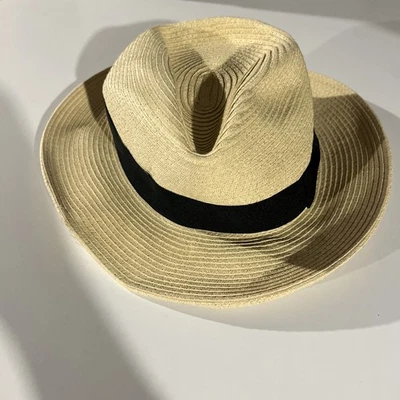 Chapéu Fedora Jaxon Hats Toyo Palha Coroa de Diamante - Imagem 1 de 4