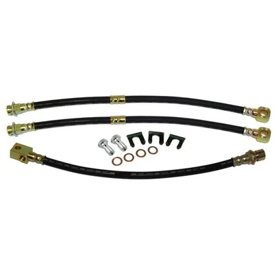 Kit de manguera de freno de goma frenos de disco delanteros 1969-70 Pontiac Bonneville Catalina 3 piezas Foto 1 de 4