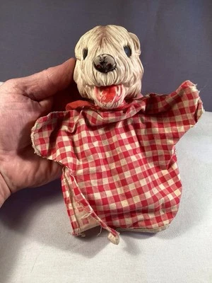 Cuerpo de tela con cabeza de goma para perro peludo marioneta Disney Gund de colección Foto 1 de 4