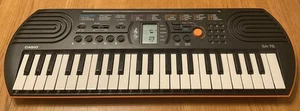 Mini teclado electrónico usado en excelente estado casio sa-76 44 teclas con 100 tonos 50 ritmos probado - Imagen 1 de 7