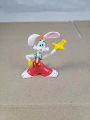 Muy Nostálgico Vintage 1987 Disney Roger Rabbit Topper de Pastel Flexible 3" Foto 1 de 4