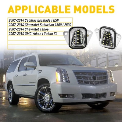 2* Placa blanca LED para luces Chevrolet 1500 Suburban 2500 2007-2014 nueva Foto 1 de 4
