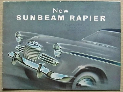 SUNBEAM RAPIER Car Sales Brochure 1958 Ref 7148/Ex - Image 1 of 4