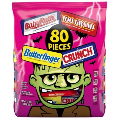 Halloween Butterfinger Assorted Chocolates Candy - 31.8oz/80ct