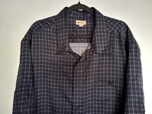 Men's size 4X blue button down shirt by Haggar. Excellent condition - Picture 1 of 9