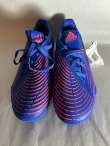 Adidas Predator Edge.4 Sneaker Unisex Blu/Orange Athletic Run Men’s 7 Women’s 8 - Picture 1 of 5