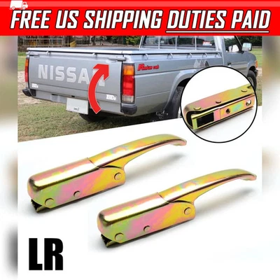 Para Nissan Datsun Navara D21 1987-96 Pickup alça tampa traseira latão esquerda direita LR - Imagem 1 de 4