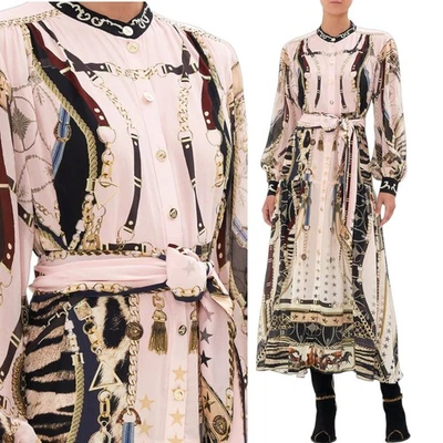 Camilla I Wanna Be A Cowgirl Baby Maxi Dress Size XL AU16/US12 Silk Print Long - Image 1 of 4