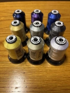 9 RNK 60wt Embroidery Thread Spools 1000m 75d/2 Polyester Micro thread - Picture 1 of 2