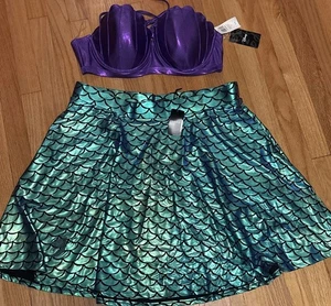 Hot Topic Torrid Disney Ariel The Little Mermaid Halloween Costume Cosplay 2X - Picture 1 of 11