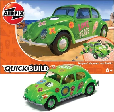 AIRFIX VOLKSWAGEN BEETLE "FLOWER POWER" QUICK BUILD J6031 - Immagine 1 di 3