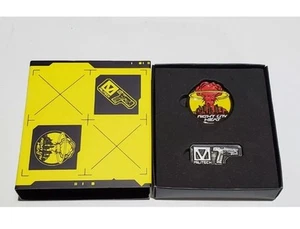 Cyberpunk 2077 Collector's Edition Metall Pin Set (2) Night City Heat + Militech - Bild 1 von 2