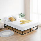 Olee Sleep 9 Inch Modern Metal Platform Bed Frame / Steel Slats / Mattress / No