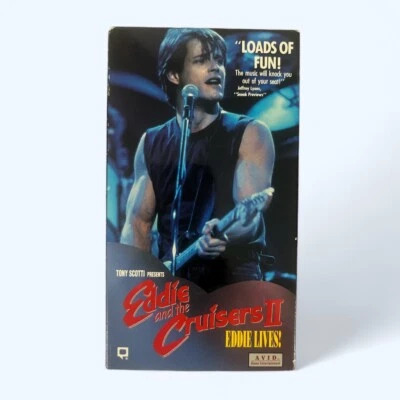 Eddie and the Cruisers II: Eddie Lives! VHS Tape 1989/1990  - Image 1 of 2