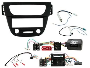 CTKRT16 Schwarz Einzeln din Blende Lenkrad Regler für Renault Megane 09-16 - Picture 1 of 1