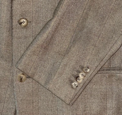 Jaqueta Ermenegildo Zegna Napoli Couture XXX Pure Cashmere 3Btn Herringbone 46L - Imagem 1 de 4