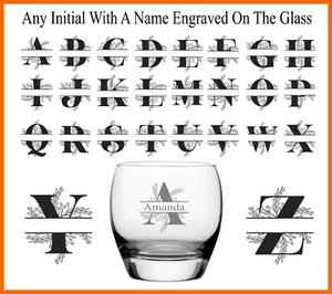Personalised Initial Imperial Whisky Gin Glass 10.5oz (30cl) - Picture 1 of 2