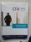 Schweser CFA 2018 Exam Prep Level II Volume I + II Weekly Class Workbook