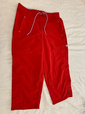 HELLY HANSEN WOMENS ATHLETIC NYLON UNLINED CAPRIS PANTS SIZE M - Image 1 of 4
