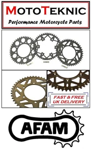 AFAM 50T Hard Anodised Alloy Rear Sprocket Fits Yamaha WR500Z E-F 93-94 - Picture 1 of 1