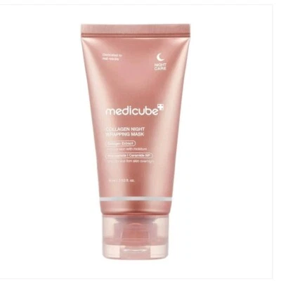 *OFFER* MEDICUBE Collagen Overnight Wrapping Peel-Off Facial Mask 75ml #GENUINE - Image 1 of 4