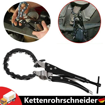 Rohrschneider Auspuff 19- 83 mm Profi Kettenrohrabschneider Kettenrohrschneider