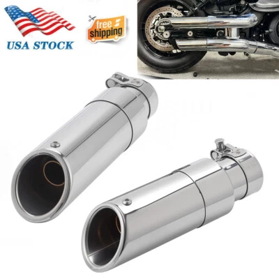 Par de silenciadores de escape Shorty GP tubos deslizables para Indian Scout Sixty 2015-2025 Foto 1 de 4