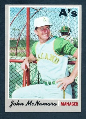 1970 TOPPS Baseball #706 JOHN MCNAMARA NRMT/MT - Image 1 of 2
