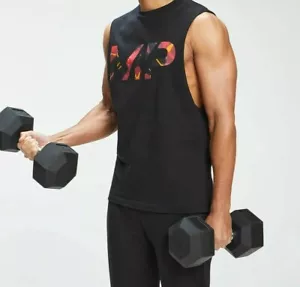 MP Uomo Allenamento Palestra Mimetica Nero e Rosso - Canotta Drop Arm Hole - Medium - Nuova - Foto 1 di 3