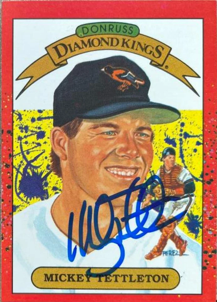 Mickey Tettleton 1990 autografiado Donruss #5 Diamond Kings  Foto 1 de 1