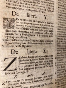 1601 Printing/Lexicon Ecclesiasticum / Diego Ximénez Arias / Rubricated Initials - Picture 1 of 24