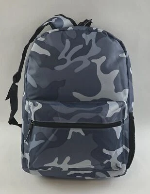 Mochila TCC Zona Inalámbrica Cremallera Niños Patrón Militar Gris Blanco Foto 1 de 4