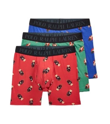 Polo Ralph Lauren nuevo con etiquetas.  Pack de 3. Calzoncillos boxer modales de enfriamiento. Multi. Precio de venta sugerido por el fabricante 59,50 USD Foto 1 de 4