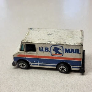 Hot Wheels Vintage 1976 U.S. Mail Truck Postal Van 1:64 Hong Kong Black Walls - Picture 1 of 4
