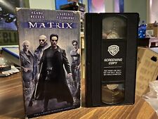 Vintage 1999 THE MATRIX Promo Screener VHS Tape SUPER RARE igs True First Print