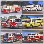 Lot Of 6 1990S Fire Truck Photo Slide Rescue Ambulance Firefighter Laders