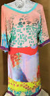 Save The Queen Multicoloured Orange Tunic Knee Length Dress Size S Vintage New