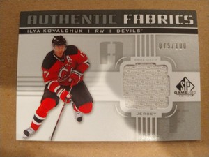 2011 SP Game Used Edition Authentic Fabrics/100 #AF-IK Ilya Kovalchuk 