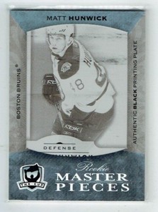 07-08 UD Upper Deck The Cup  Matt Hunwick  1/1  Printing Plate  Rookie