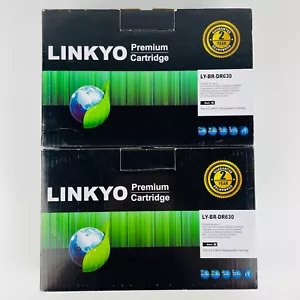 Repuesto de unidad de tambor compatible Linkyo para Brother DR630 - negro - (paquete de 2) - Imagen 1 de 9
