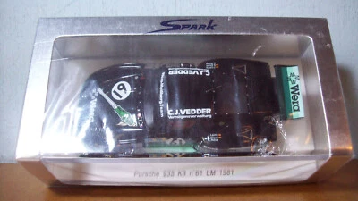 1/43 SPARK S2059 PORSCHE 935 K3 LE MANS 1981 #61 E.DOREN/G.HOLUP/J.LASSIG Foto 1 de 4