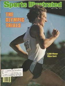 OLYMPIC BOYCOTT STEVE SCOTT 1980 SPORTS ILLUSTRATED 1,500 TRACK FIELD SPEED GOLF - Picture 1 of 1