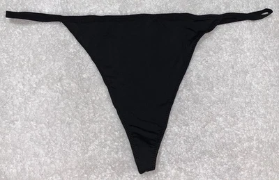 OUT FROM UNDER Sleek Micro Black String Thong Panty NEW Womens Sz S 5 XL 8 - Image 1 of 4