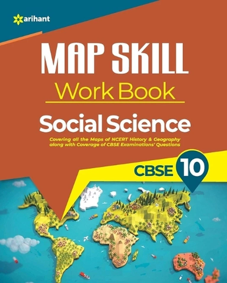 Map Skill Work Book Cbse 10th by Arihant Experts (English) Paperback Book - Image 1 of 1