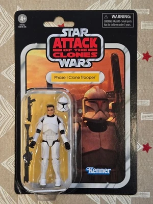 Figura FASE I CLONE TROOPER Hasbro Star Wars Colección Vintage 4" VC309 SIN USAR, EN CAJA Foto 1 de 2