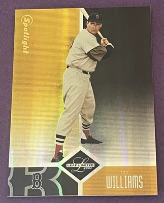 2004 Leaf Limited Ted Williams Gold Spotlight /25 Boston Red Sox HOF RARE - Image 1 of 4