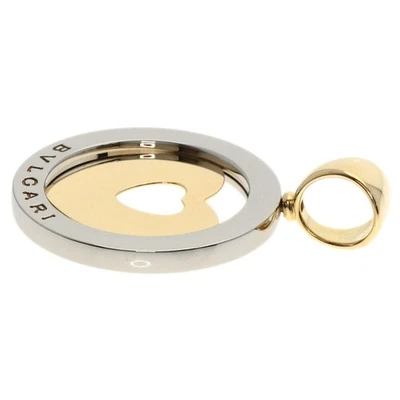 Top colgante corazón BVLGARI Tondo en oro amarillo de 18 quilates/acero inoxidable para mujer Foto 1 de 4