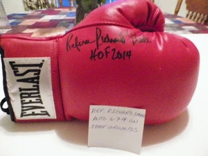 RICHARD STEELE -BOXING HOFer REREREE AUTHENTIC AUTOGRAPHED EVERLAST GLOVE 6-7-14 - Picture 1 of 2